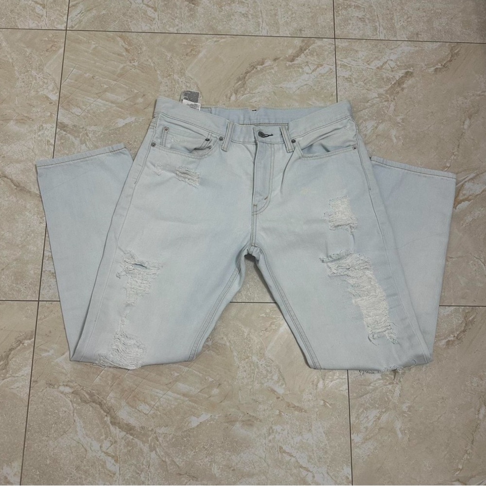 Light Blue Distressed Women's Jeans